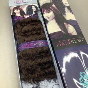 12" Cosmo Wave #4 Dark Brown First Remi Boho Curly 100% Human Hair Extensions